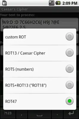 Caesars Cipher android App screenshot 0